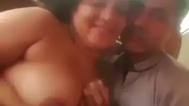 Same desi couple boob suck in car 2