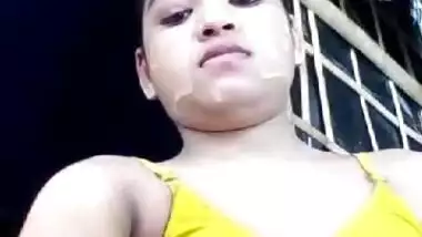 Cute Desi Village girl Showing her Boobs and Pussy