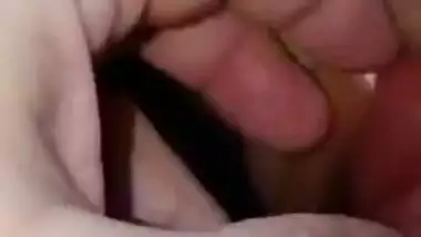 Husband plays Wifes boobs and Fingering Her...