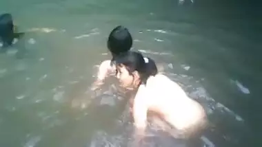 Nude Desi Girls Having Bath Together