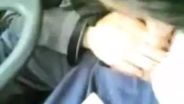 Desi Bhabhi sucking cock Eat Cum car BJ in UK hijab muslim
