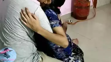 Indian college girl in kitchen having hot sex