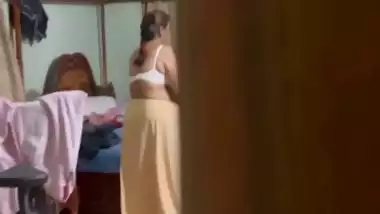 Mom wearing bra caught by horny son viral incest
