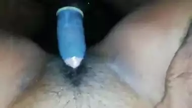 Desi house wife fucked by condom cover dick