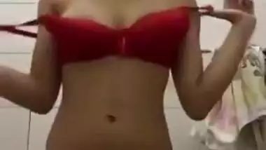Today Exclusive- Cute Nepali Girl Showing Boobs And Pussy