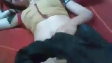 Hot Indian aunty enjoying sex with young college guy