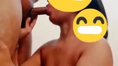 Super Cute Desi Girl Blowjob and Bf Cum On Her Face