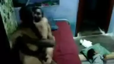 Married Telugu couple in their bedroom, hubby...