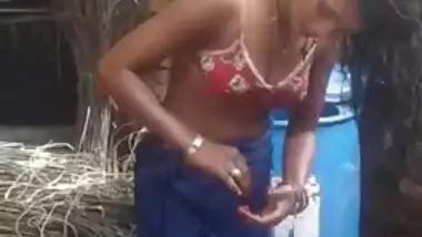 Girl changes clothes but brazen Indian guy sticks around to film her