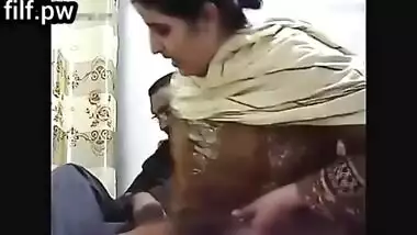 Hot Desi Aunty Letting Tenant Undress And Suck Breasts