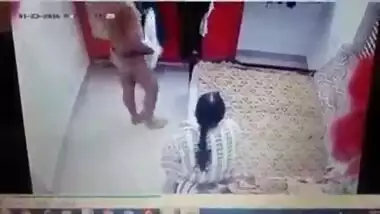 Desi Aunty Caught Having Affair In CCTV