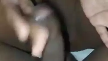 Wife playing with cock