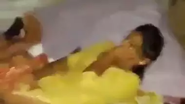 Old man drills his young granddaughter into the bed