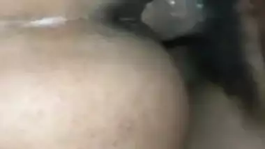 Indian girlfriend fucking doggystyle in hotel