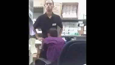 Legal age teenager caught shoplifting receives drilled by the store manager