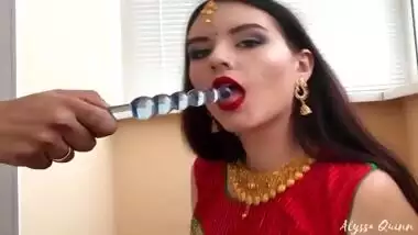 White Girl With Sindoor Sucks Indian Guy Part 1