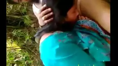 Desi outdoor sex clip of sexy young muslim bhabhi fucked by neighbor