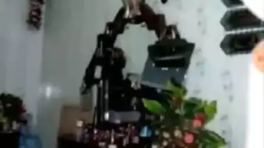 Nude girl shows her butt and enjoys video call sex