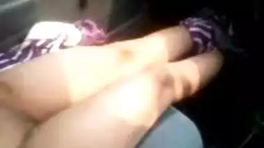 Young Aunt Fully Naked in Car