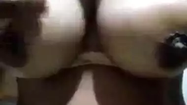Desi wife showing big boobs on cam video for her hubby