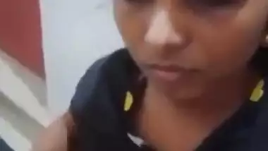 Andhra girl showing her small boobs on cam