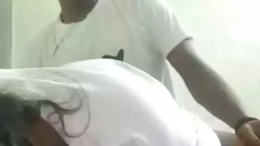 Local sex video of an 18-year-old girl fucking with BF