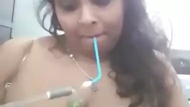 Naked Enjoying Hookah - Desi Bhabhi