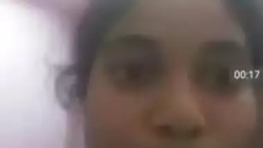 Indian couple on video call boobs show