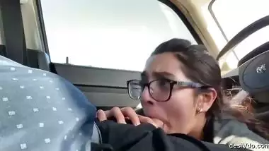 Amateur Student Sucking and Dripping Cum Out Her Mouth