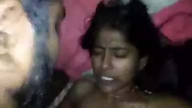 Aunty fucking hard by husband she is crying