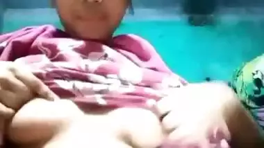 Sweet Bengali teen girl showing her big boobs