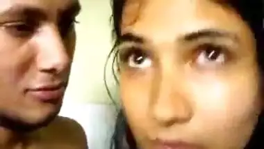Indian GF gives a blowjob in the shower.