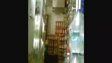 Indian hidden cam showing sex in the store