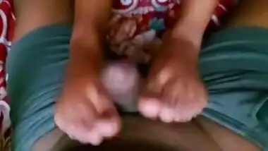 Toenails Best Footjob Ever කාලෙකින් මිනිහට දීපු සැප, මිනිහා මෝල්