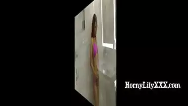 HornyLily fingering herself in the shower