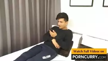 PORNCURRY Indian Threesome Sex First time in History. 2 Indian men fuck European Model.