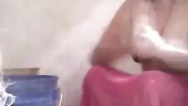 Desi village wife nude bath 2