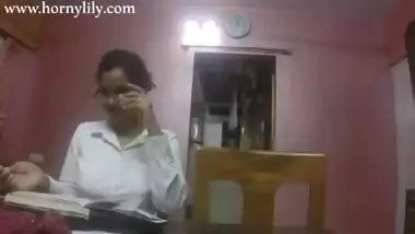 Indian School Teacher Seducing Her Student Showing Her Big Juicy Boobs