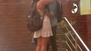 Delhi College couple outdoor romance