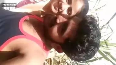 Desi village couple In jungle