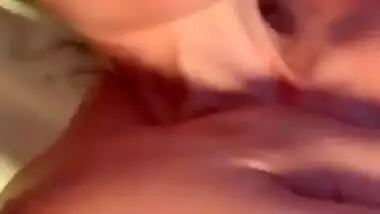 Beautiful girl show her cute boob selfie cam video-3