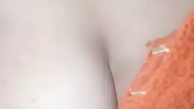 Desi Wife Boob pressed by debor