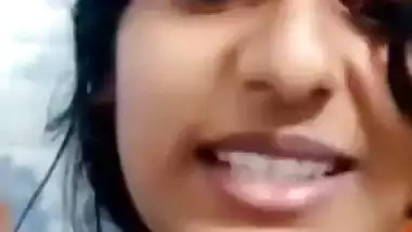 Mallu girl boobs show selfie with cute expression