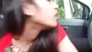 Tamil Girl BJ in the Car