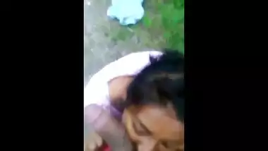 Chennai college teen outdoor blowjob mms