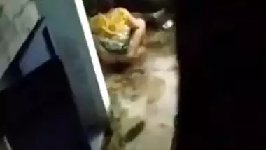 bhabhi pissing in bathroom at night captured