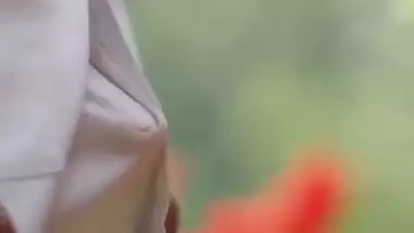 Indian aunty enjoys with her car driver