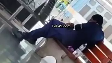 Randi in railway station sucking dick caught by voyeur