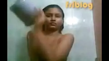 Bengali hostel girl nude bath infront of lover and making film