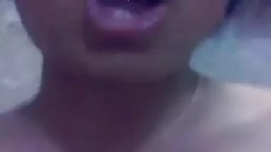 Self-shot masturbation video with nast Indian...